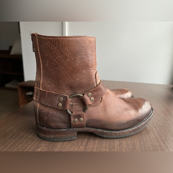 Men’s Frye John Addison Back Zip Boots, Size 11.5 - Picture 2 of 8